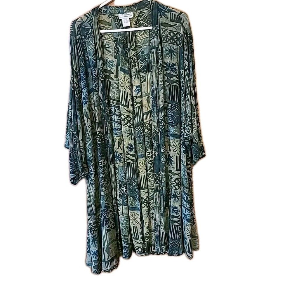 ADINI COVER UP KIMONO Cardigan ONE SIZE PLUS *India* Boho Cruise Beach Festival